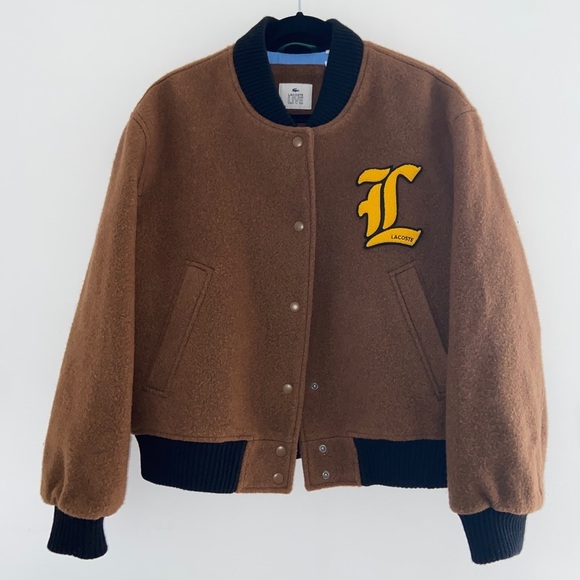 Lacoste Other - Lacoste L!VE Wool Varsity / Bomber Jacket 1/1 Rare Find UNI​​